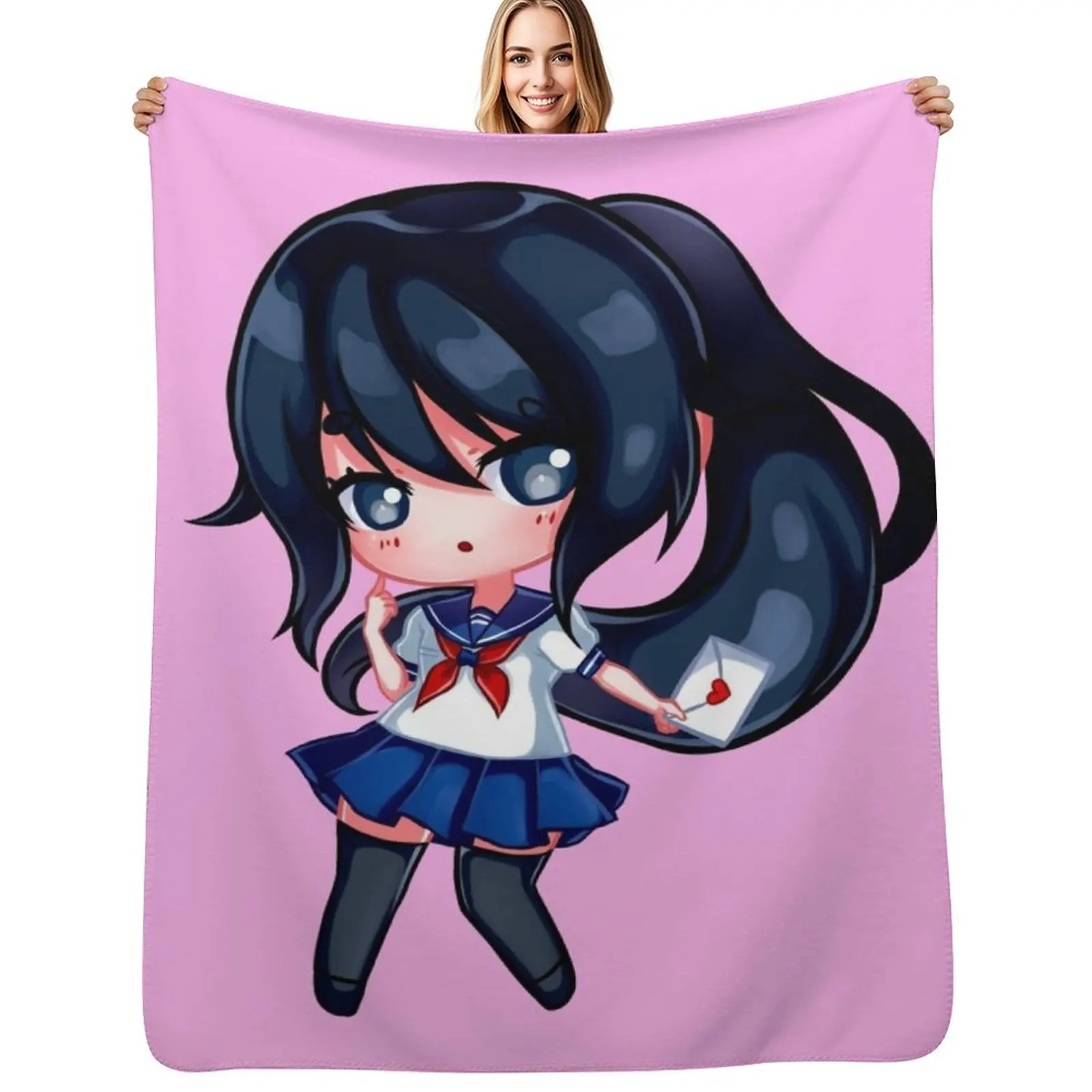 Yandere-chan Throw Blanket Warm Comfortable Blanket for Office Napping
Yandere-chan Throw Blanket Warm Comfortable Blanket for Office Napping