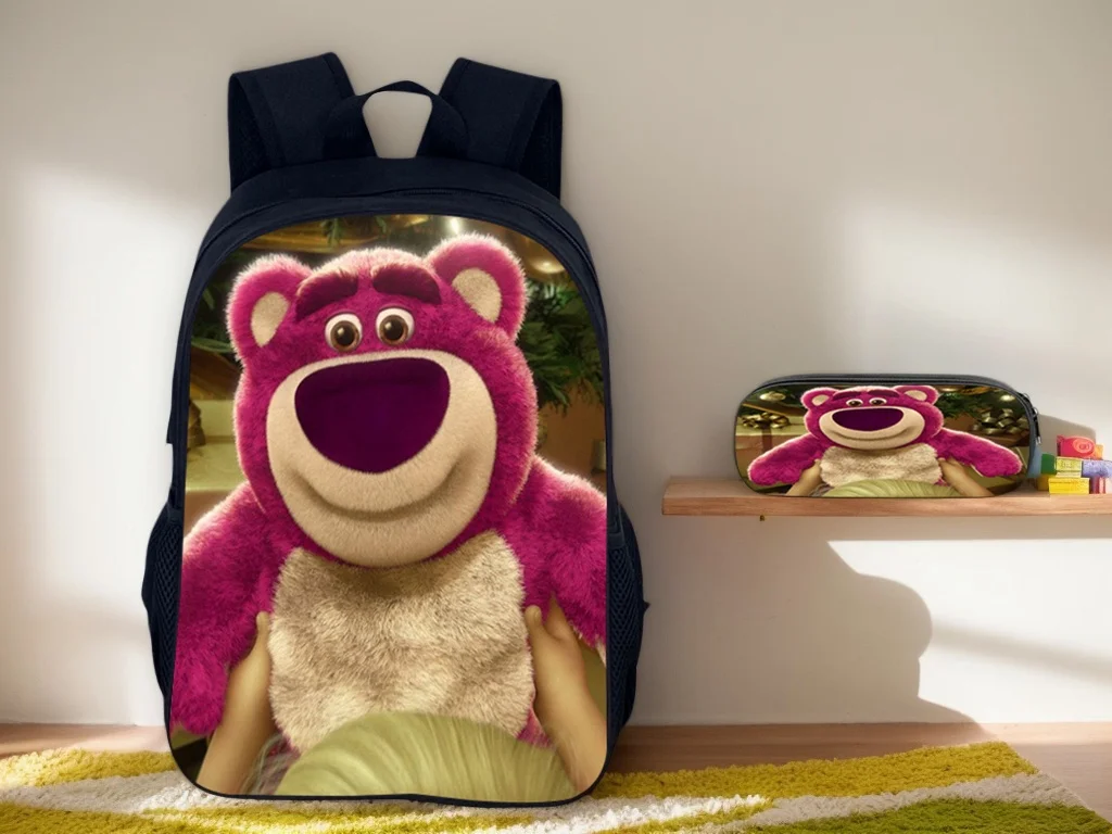 Cute Lotso Huggin Bear Backpack with Pencil Case 2 Pcs/Set-Boy Girl 2 in 1 Book Bag Student Back to School Knapsack
Cute Lotso Huggin Bear Backpack with Pencil Case 2 Pcs/Set-Boy Girl 2 in 1 Book Bag Student Back to School Knapsack