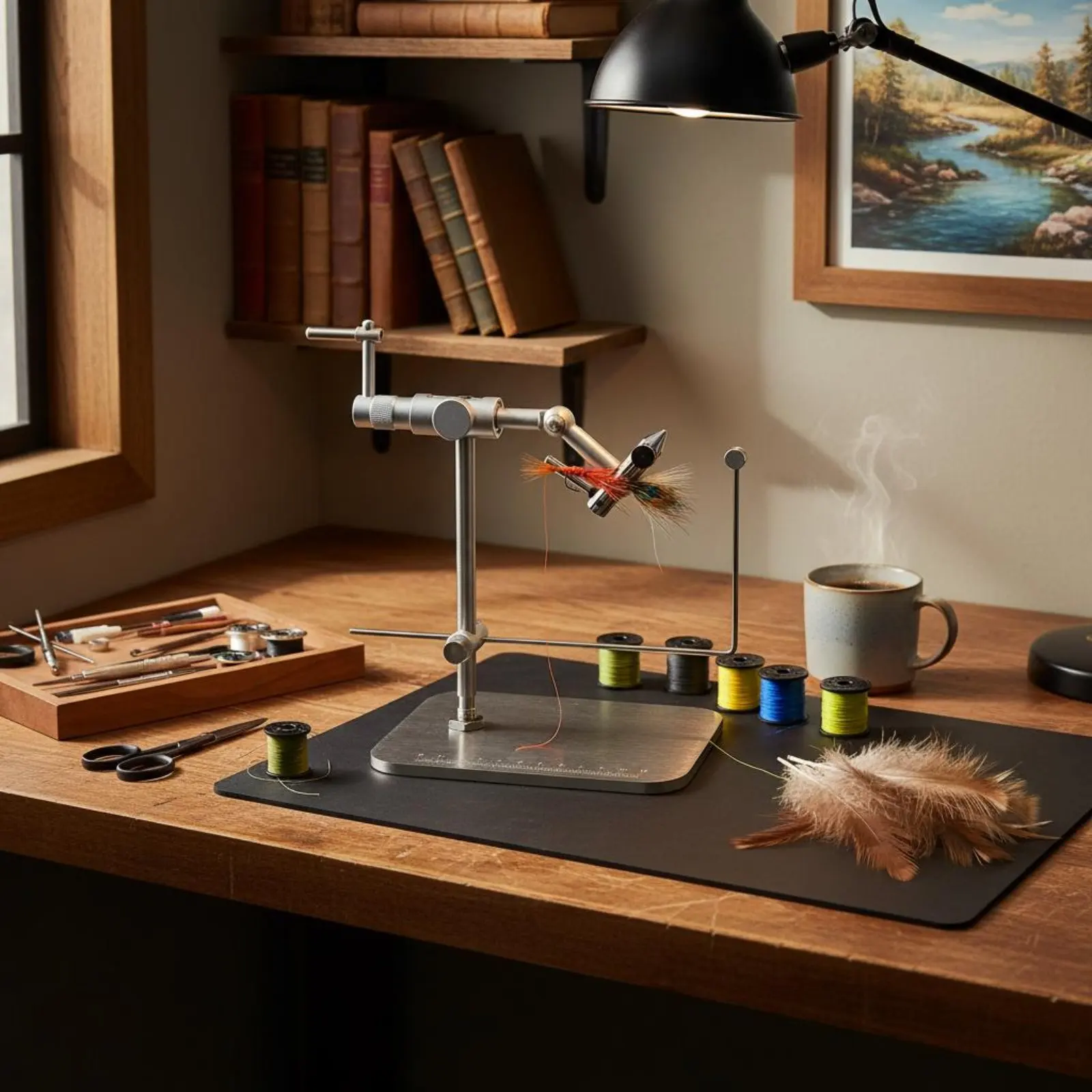 Rotating Fly Tying Vise Upgraded Design Rotary Fly Tying Vise Sturdy Build Bench Mount
Rotating Fly Tying Vise Upgraded Design Rotary Fly Tying Vise Sturdy Build Bench Mount