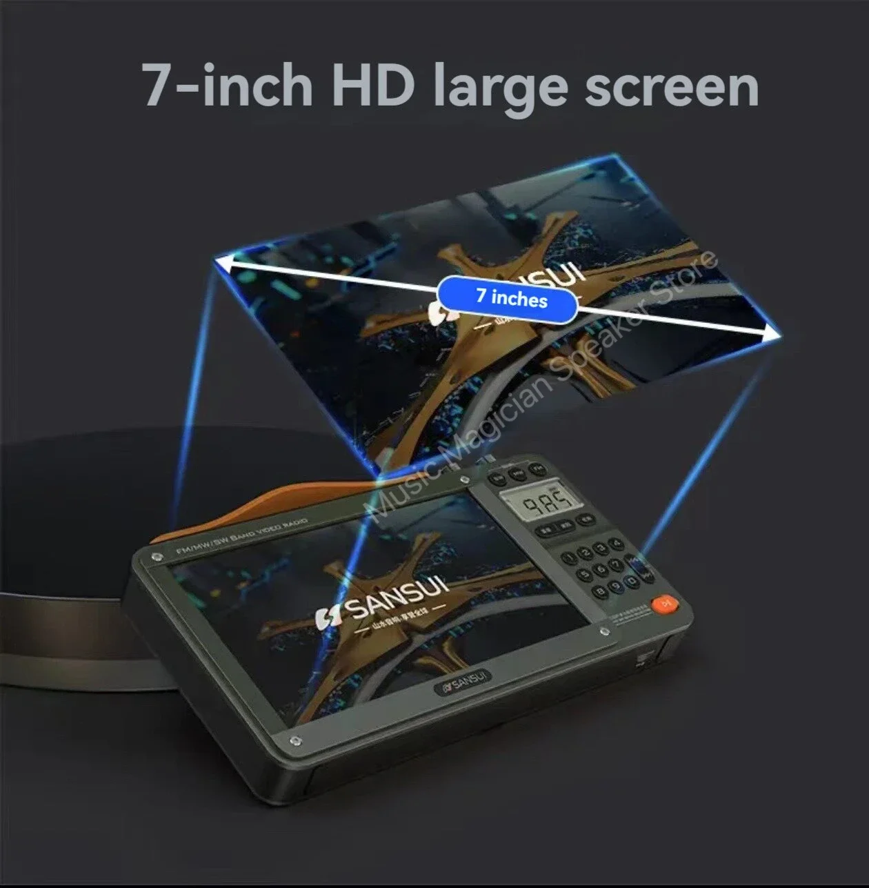 Full Band Radio Wireless Bluetooth Speaker with 7 inch HD Screen Portable High Quality Sound Box with TF Card USB As Older Gift
Full Band Radio Wireless Bluetooth Speaker with 7 inch HD Screen Portable High Quality Sound Box with TF Card USB As Older Gift
