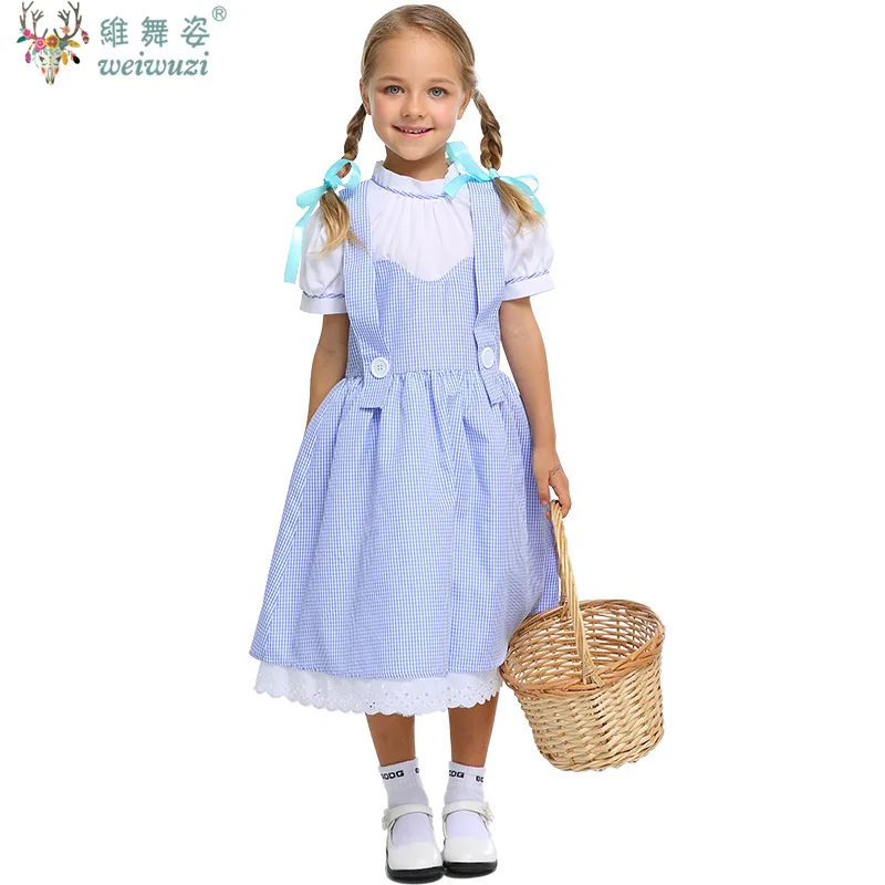 Children's Day Airytale Character Blue Gingham Dress Kids Wizard of Oz Dorothy Costume Halloween Costumes Camisole Girl's Dress
Children's Day Airytale Character Blue Gingham Dress Kids Wizard of Oz Dorothy Costume Halloween Costumes Camisole Girl's Dress