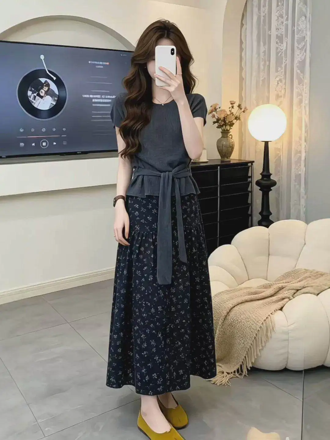 plus Size Knitted Floral Print Two-Piece Set with Belt Casual Age-Defying Outfit for plus Size Women Breathable Summer Fashion
plus Size Knitted Floral Print Two-Piece Set with Belt Casual Age-Defying Outfit for plus Size Women Breathable Summer Fashion