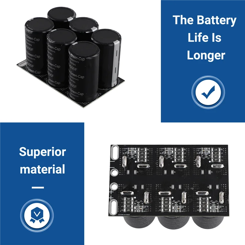 Y43A-16V83F Dual Row Capacitor Module For SAMWHA Automotive Super Farad Capacitor Module Boost Power Regulator Power Supply
Y43A-16V83F Dual Row Capacitor Module For SAMWHA Automotive Super Farad Capacitor Module Boost Power Regulator Power Supply