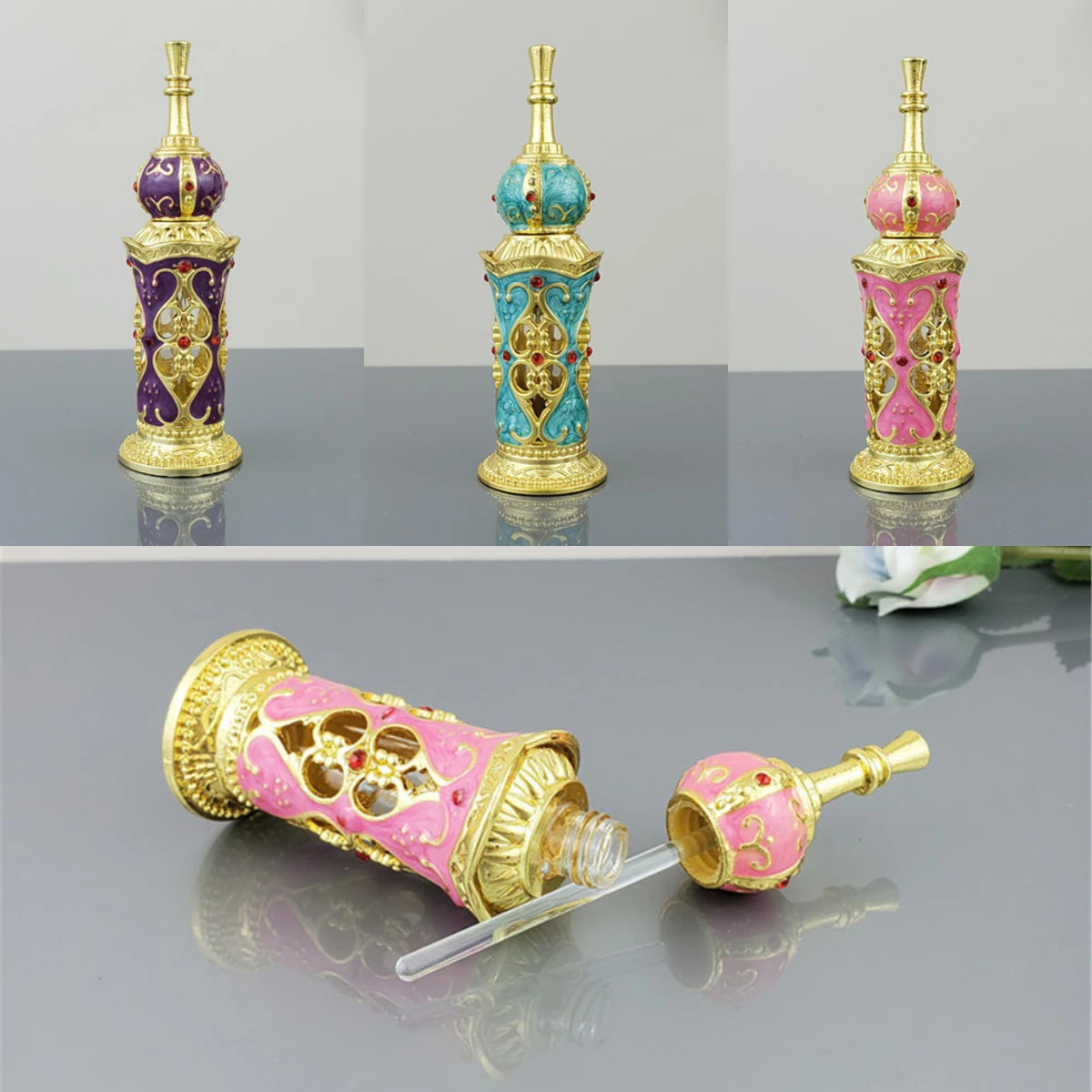12ML Perfume Bottles Cosmetic Refillable Bottle with Glass Drop Stick Essential Oil Contaniers
12ML Perfume Bottles Cosmetic Refillable Bottle with Glass Drop Stick Essential Oil Contaniers