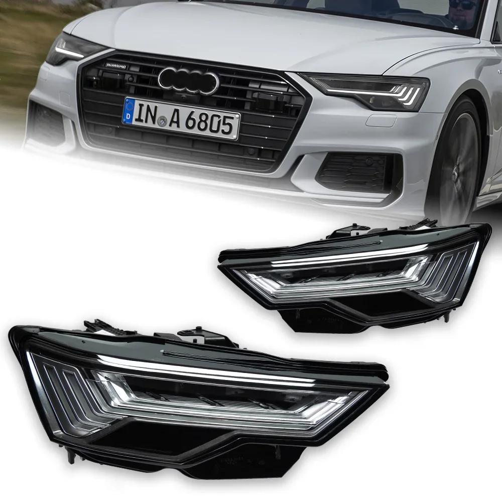 KQX Car Accessories Head Lamp for Audi A6 Headlights 2019-2023 A6 C8 Design LED Headlight DRL Dynamic Singal High Low Beam
KQX Car Accessories Head Lamp for Audi A6 Headlights 2019-2023 A6 C8 Design LED Headlight DRL Dynamic Singal High Low Beam