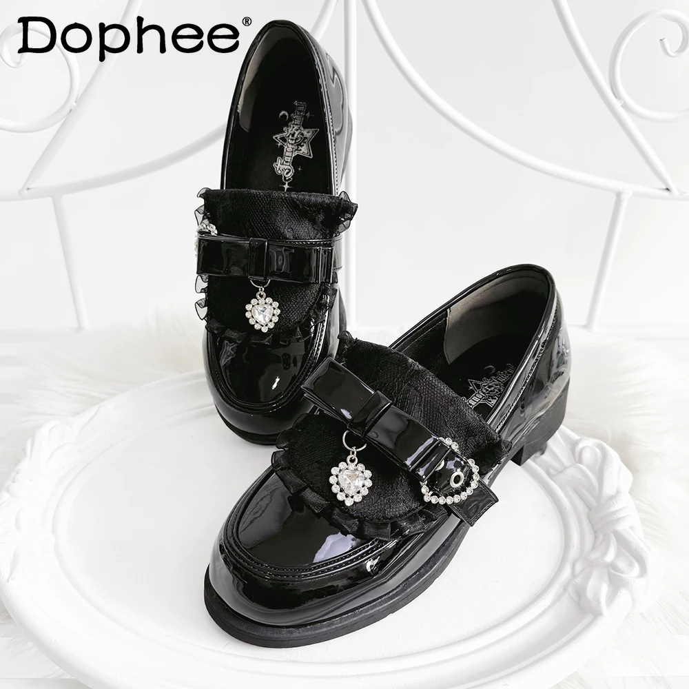 Japanese Mine Mass-Produced Black Lolita Platform Shoes Spring Autumn New 2025 Girls' JK Mary Jane Shoes Y2K Low Heel Pumps
Japanese Mine Mass-Produced Black Lolita Platform Shoes Spring Autumn New 2025 Girls' JK Mary Jane Shoes Y2K Low Heel Pumps