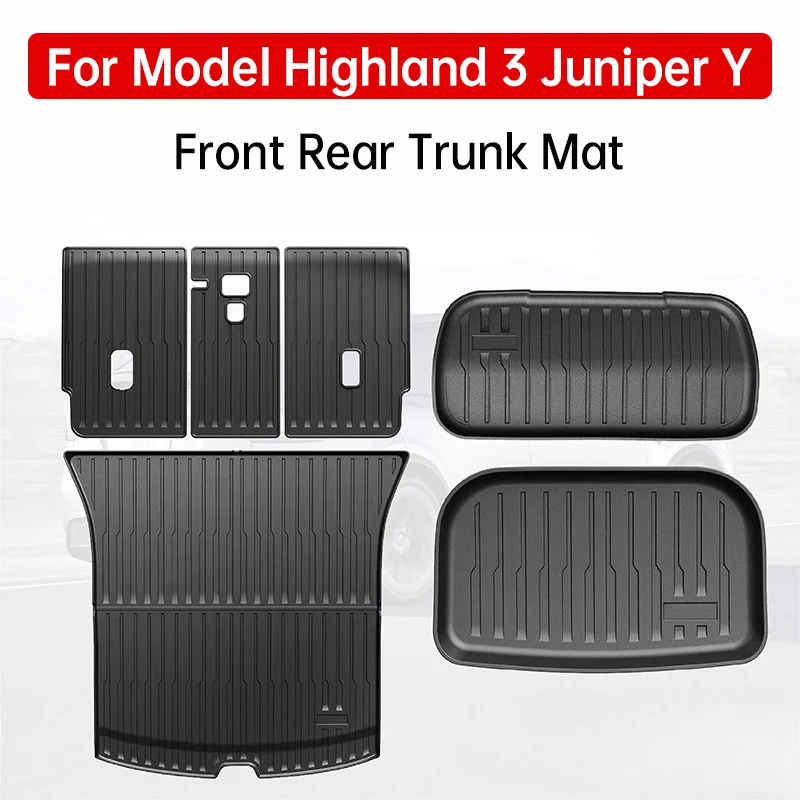 For Tesla Model YL Highland 3 Juniper Y Trunk Mat TPE Front Rear Trunk Cargo Liner Non Slip Waterproof Protector Foot Pad
For Tesla Model YL Highland 3 Juniper Y Trunk Mat TPE Front Rear Trunk Cargo Liner Non Slip Waterproof Protector Foot Pad