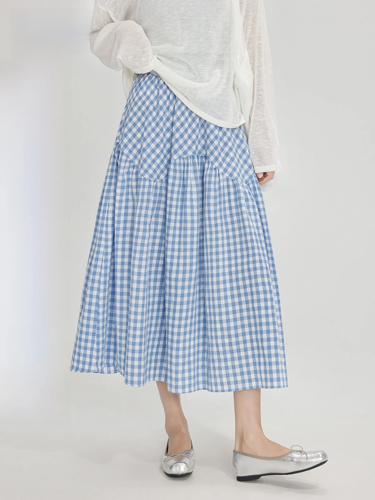 Blue Plaid A-Line Midi Skirt High Waist Women's Summer Design Korean Sle Fre High Waist Midi Umbrella Skirt
Blue Plaid A-Line Midi Skirt High Waist Women's Summer Design Korean Sle Fre High Waist Midi Umbrella Skirt