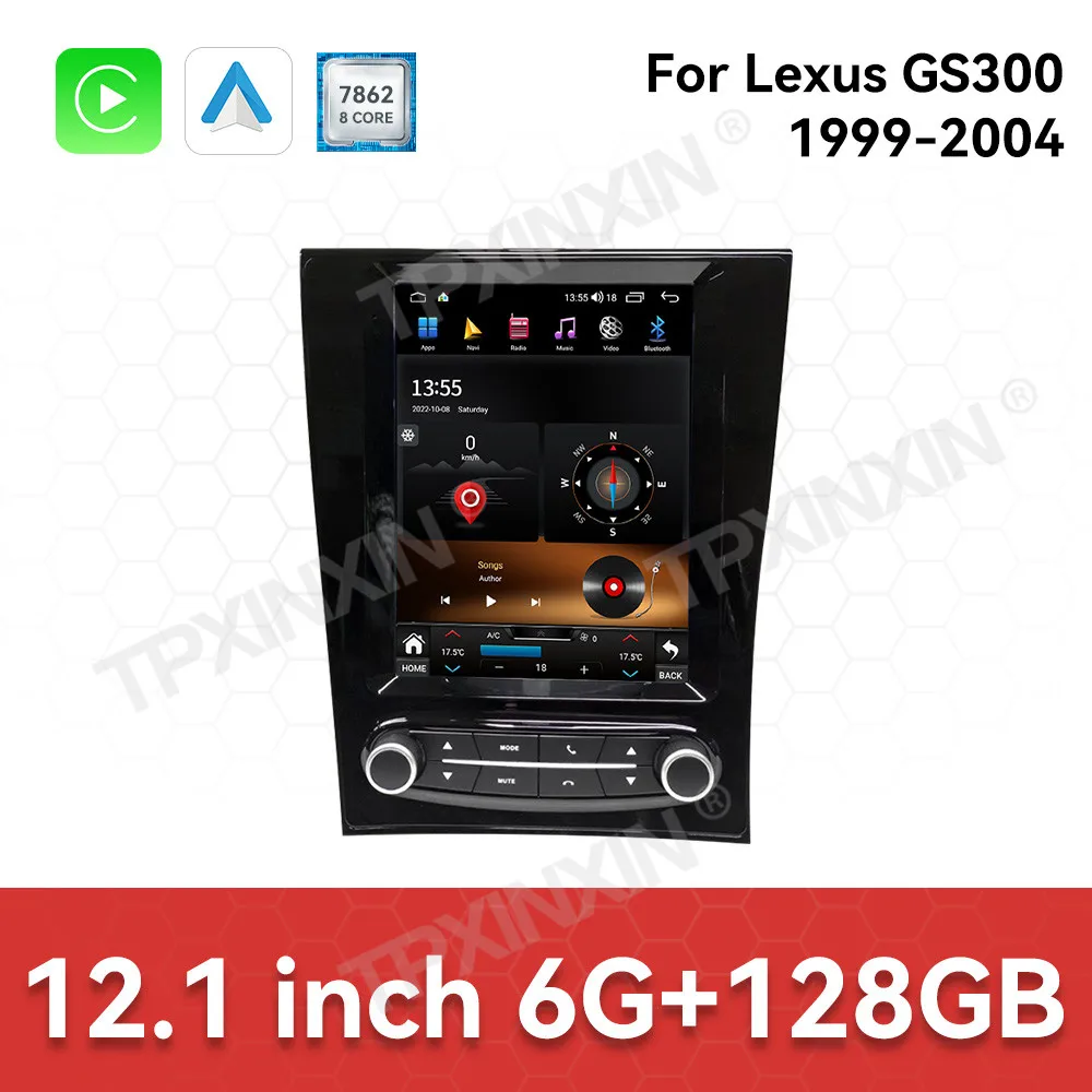 12,1-дюймовый экран автомобильного радиоприемника для Lexus GS300 1999-2004 Android Auto GPS навигация мультимедийный видео стерео приемник головное устройство
12,1-дюймовый экран автомобильного радиоприемника для Lexus GS300 1999-2004 Android Auto GPS навигация мультимедийный видео стерео приемник головное устройство