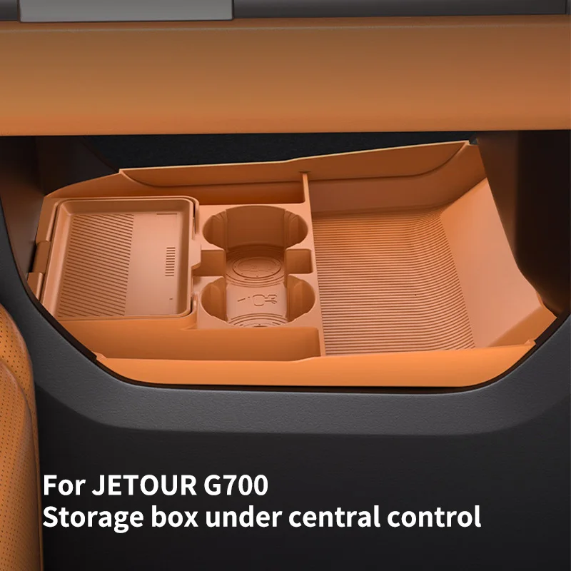 For JETOUR G700 Accessories 2025 2026 Center Console Storage Box Double Layer Silicone Water Cup Storage Box Interior Upgrade
For JETOUR G700 Accessories 2025 2026 Center Console Storage Box Double Layer Silicone Water Cup Storage Box Interior Upgrade
