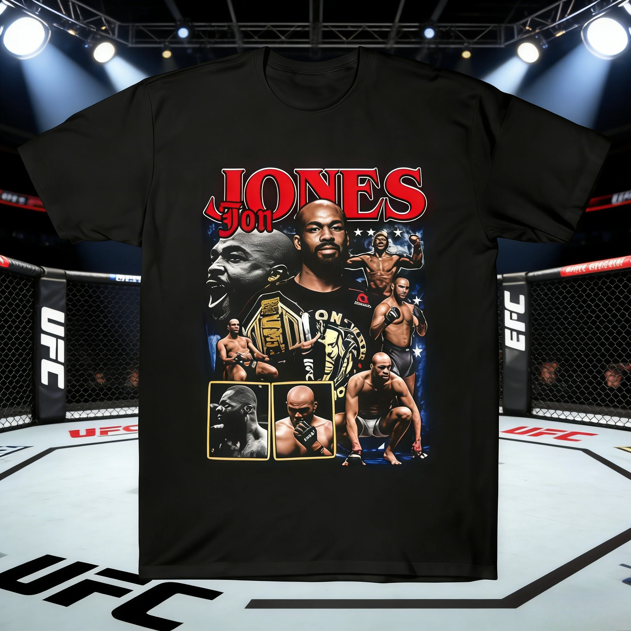 Модная дышащая футболка из чистого хлопка с принтом UFC Jon Jones Summer 2026 Edition, подходит как мужчинам, так и женщинам
Модная дышащая футболка из чистого хлопка с принтом UFC Jon Jones Summer 2026 Edition, подходит как мужчинам, так и женщинам