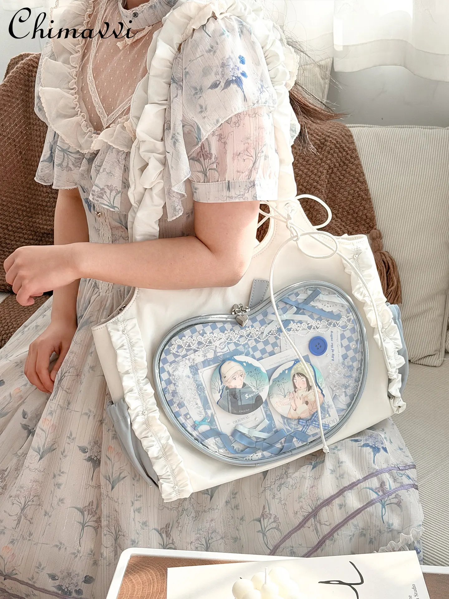 Оригинальная сумка Pain Bag в японском стиле, портативная, через плечо, на каждый день, большая вместимость, милая аниме-сумка для девочек, женская сумка на подмышку
Оригинальная сумка Pain Bag в японском стиле, портативная, через плечо, на каждый день, большая вместимость, милая аниме-сумка для девочек, женская сумка на подмышку