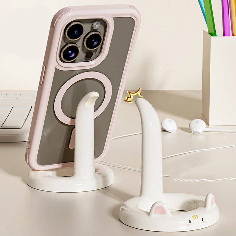 Cute And Sweet Cartoon Cat Mobile Phone Holder, Can Be Used As A Decorative Ornament Creative Desktop Mini Mobile Phone Holder
Cute And Sweet Cartoon Cat Mobile Phone Holder, Can Be Used As A Decorative Ornament Creative Desktop Mini Mobile Phone Holder