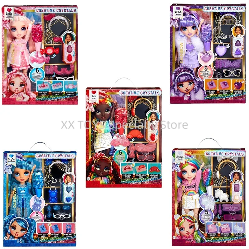 Original Rainbow High Creative Crystals 11 Inch Fashion Doll 5 Surprise DIY Resin Accessories Sunglasses Handbag Girls Play Toy
Original Rainbow High Creative Crystals 11 Inch Fashion Doll 5 Surprise DIY Resin Accessories Sunglasses Handbag Girls Play Toy