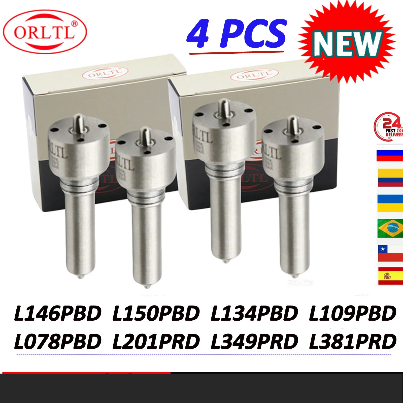 4 PCS L146PBD L381PRD L150PBD L134PBD L078PBD L201PRD L349PRD L109PBD For New Diesel Common Rail Injector Fuel Nozzle
4 PCS L146PBD L381PRD L150PBD L134PBD L078PBD L201PRD L349PRD L109PBD For New Diesel Common Rail Injector Fuel Nozzle