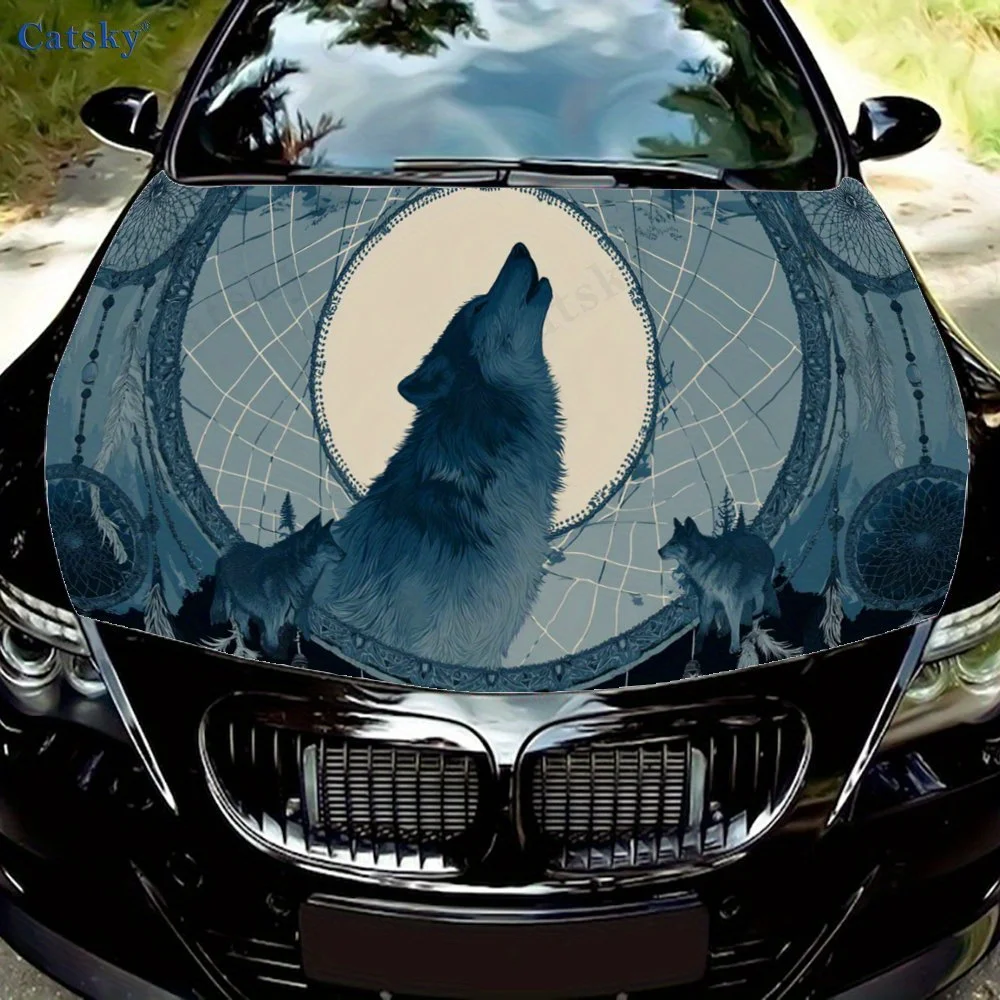 Mighty Wolf Howl and Wolf Car Hood Sticker, Personalized & Trendy Auto Art Decal, Self-adhesive Waterproof Car Exterior Vinyl Wr
Mighty Wolf Howl and Wolf Car Hood Sticker, Personalized & Trendy Auto Art Decal, Self-adhesive Waterproof Car Exterior Vinyl Wr