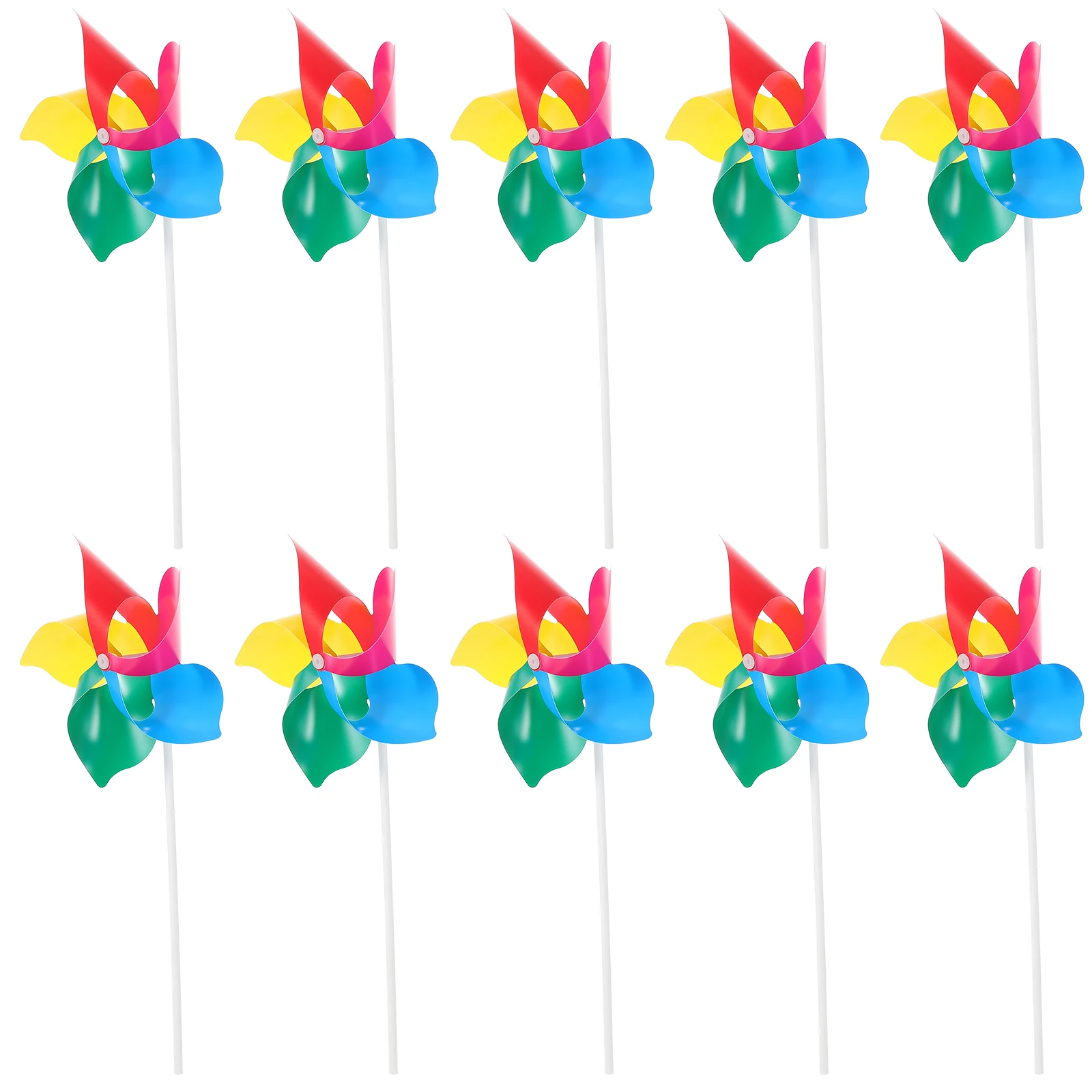 10 Pcs Colorful Windmill Pinwheels PVC Decorative Handheld Kids Garden Lawn Home Decor Rotating Toys
10 Pcs Colorful Windmill Pinwheels PVC Decorative Handheld Kids Garden Lawn Home Decor Rotating Toys