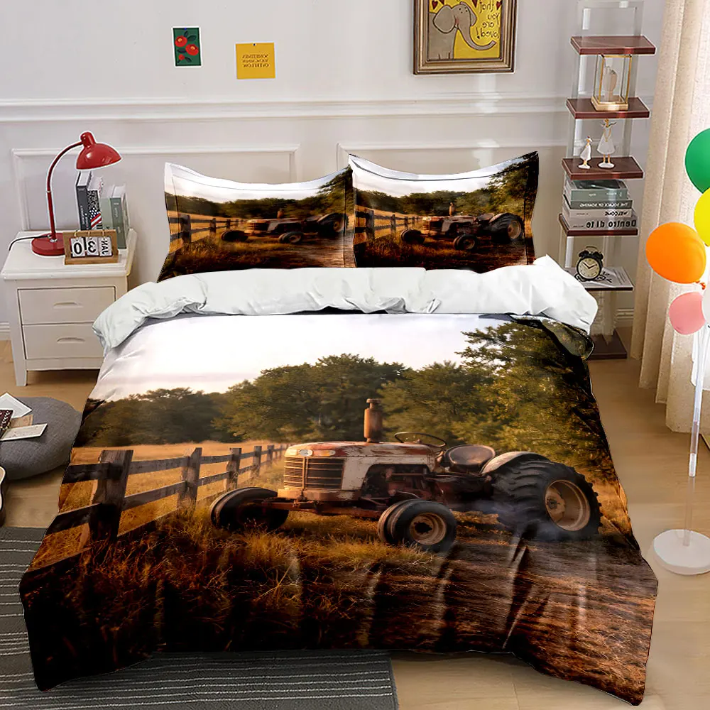 Vintage Tractor in a Field Print Soft Comfortable Duvet Cover Bedding Set Included 1*Duvet Cover 2*Pillowcases Luxury gifts
Vintage Tractor in a Field Print Soft Comfortable Duvet Cover Bedding Set Included 1*Duvet Cover 2*Pillowcases Luxury gifts