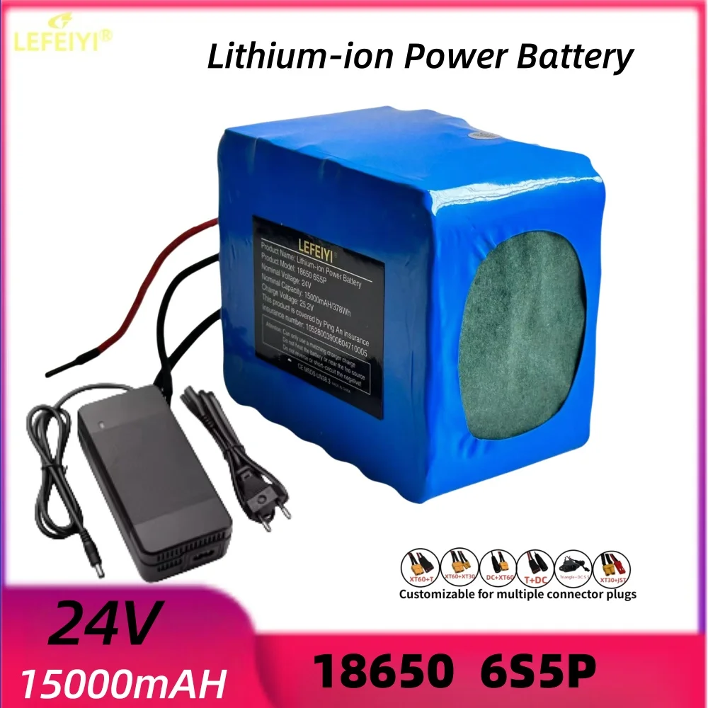 2025 new 6S5P 18650 25.2 V 15000mAh rechargeable lithium-ion battery pack+2A 25.2 V charger
2025 new 6S5P 18650 25.2 V 15000mAh rechargeable lithium-ion battery pack+2A 25.2 V charger