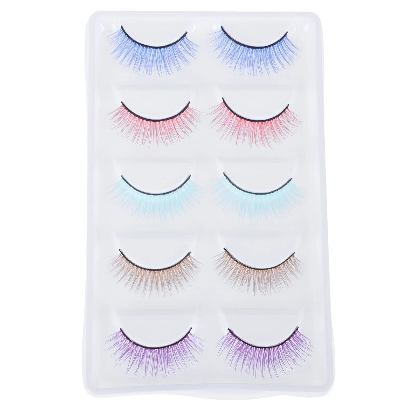 5 Pcs Colored False Eyelashes Reusable Comfortable Natural Curved Perfect for Halloween Party Performance Costumes Makeup
5 Pcs Colored False Eyelashes Reusable Comfortable Natural Curved Perfect for Halloween Party Performance Costumes Makeup