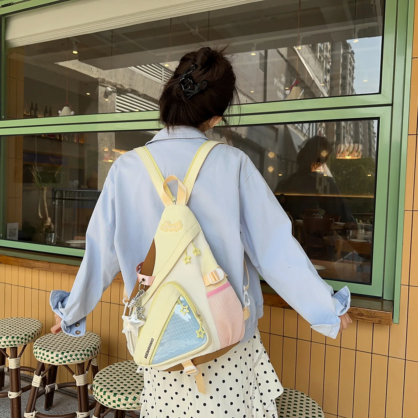 Korean Style Large Capacity Chest Bag New Commuter Fashion Casual Backpack Color Matching Sweet and Cute Kawaii Ulzzang Ita Bag
Korean Style Large Capacity Chest Bag New Commuter Fashion Casual Backpack Color Matching Sweet and Cute Kawaii Ulzzang Ita Bag