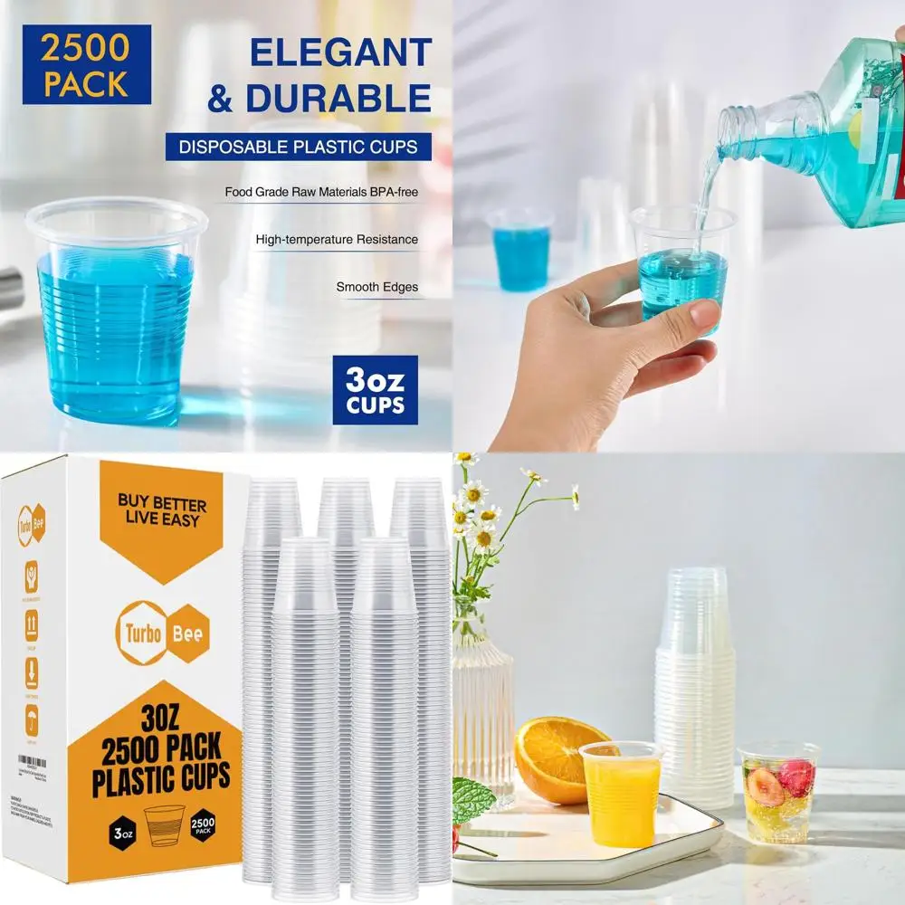 Одноразовые пластиковые стаканчики 3 унции, идеально подходят для дегустации, пробовки и небольших напитков
Одноразовые пластиковые стаканчики 3 унции, идеально подходят для дегустации, пробовки и небольших напитков