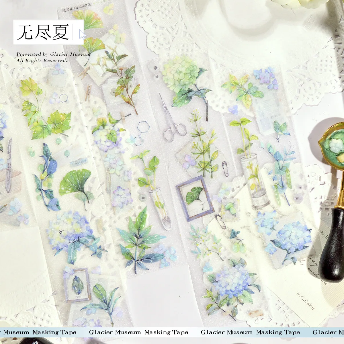 Бесконечная летняя лента с цветочным блеском и вырезами Washi
Бесконечная летняя лента с цветочным блеском и вырезами Washi