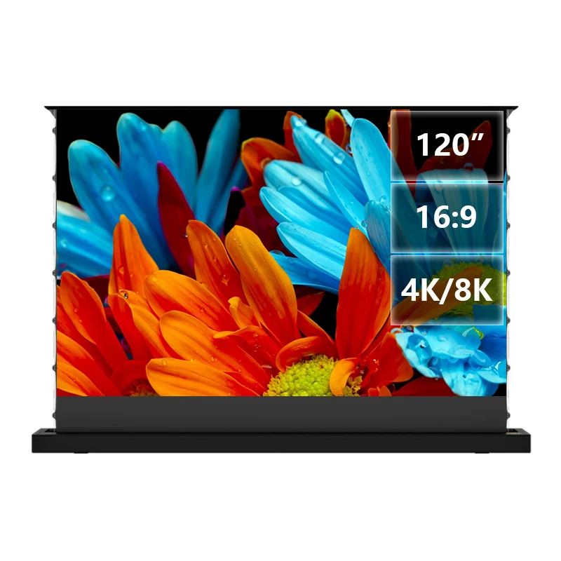 Wholesale 120 Inch Floor Rising Projector Screen 8K Home Decor ALR Projector Screen
Wholesale 120 Inch Floor Rising Projector Screen 8K Home Decor ALR Projector Screen