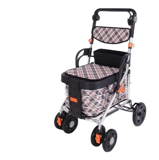 Portable Four-Wheel Walker & Rollator Elderly Shopping Trolley Assistance Vehicle
Portable Four-Wheel Walker & Rollator Elderly Shopping Trolley Assistance Vehicle
