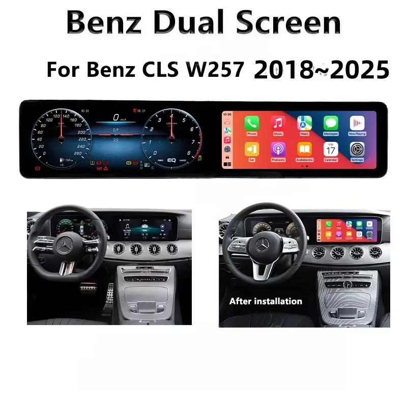 For Mercedes Benz CLS W257 2018-2025 Carplay Android Auto GPS Navi Car Video Multimedia Player Stereo Touch Dual Screen DSP
For Mercedes Benz CLS W257 2018-2025 Carplay Android Auto GPS Navi Car Video Multimedia Player Stereo Touch Dual Screen DSP