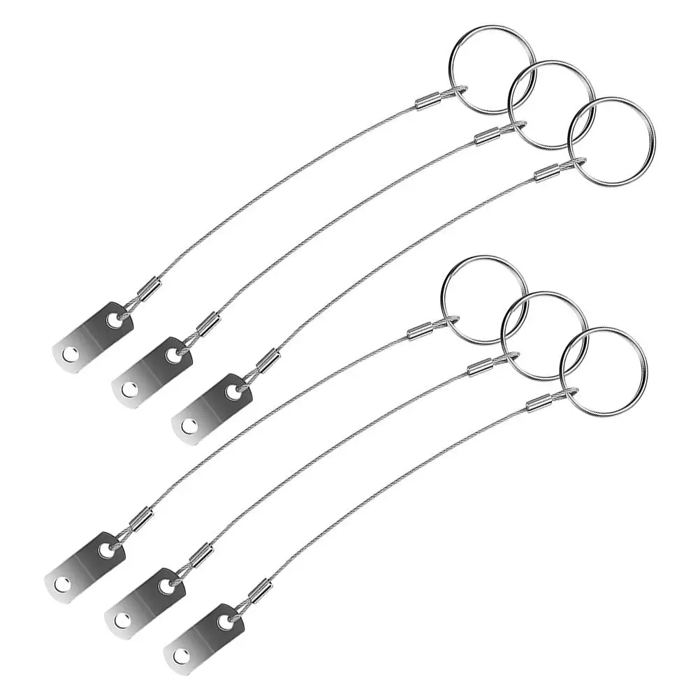 6pcs Stainless Steel Anti-lost Rope Pins Durable Safety Cable for Lanyards Marine Bimini Quick Release Silver 316
6pcs Stainless Steel Anti-lost Rope Pins Durable Safety Cable for Lanyards Marine Bimini Quick Release Silver 316
