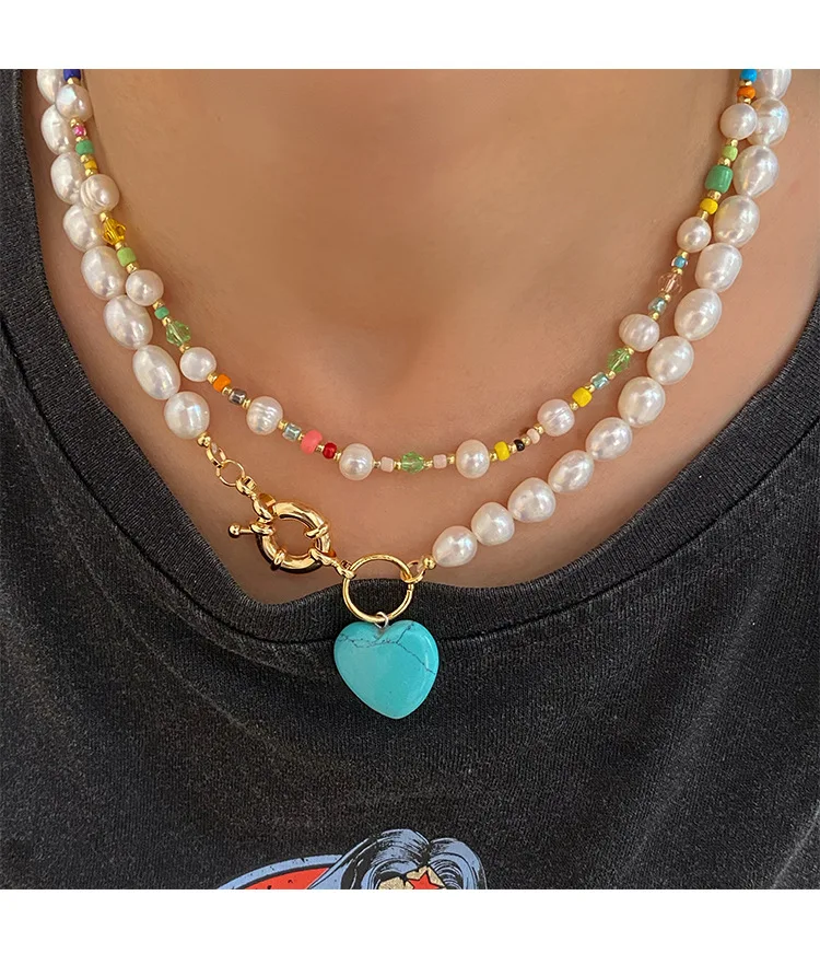 Brass Natural Freshwater Pearl Colorful Beads Necklace Women Jewelry Punk Designer Runway Gown Boho Japan Korean
Brass Natural Freshwater Pearl Colorful Beads Necklace Women Jewelry Punk Designer Runway Gown Boho Japan Korean