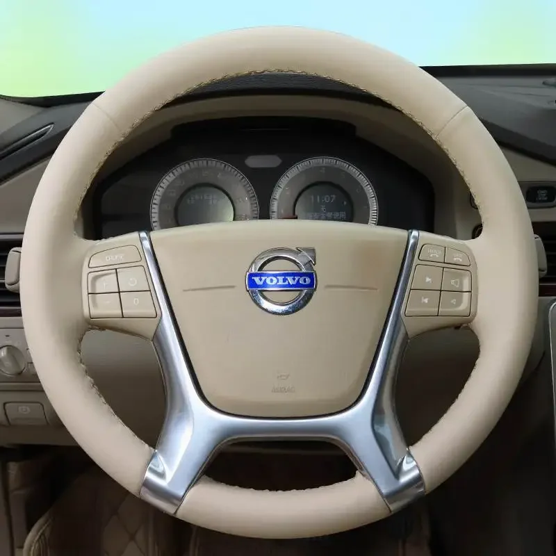 DIY Hand-Sewn Leather Suede Car Steering Wheel Cover for Volvo S60L XC90 S80L V40 V60 Interior Auto Accessories
DIY Hand-Sewn Leather Suede Car Steering Wheel Cover for Volvo S60L XC90 S80L V40 V60 Interior Auto Accessories