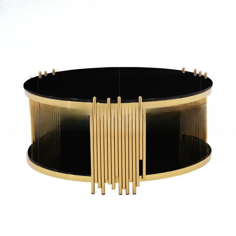 Round coffee table, living room light luxury, high-end small apartment, Italian stainless steel tempered
Round coffee table, living room light luxury, high-end small apartment, Italian stainless steel tempered