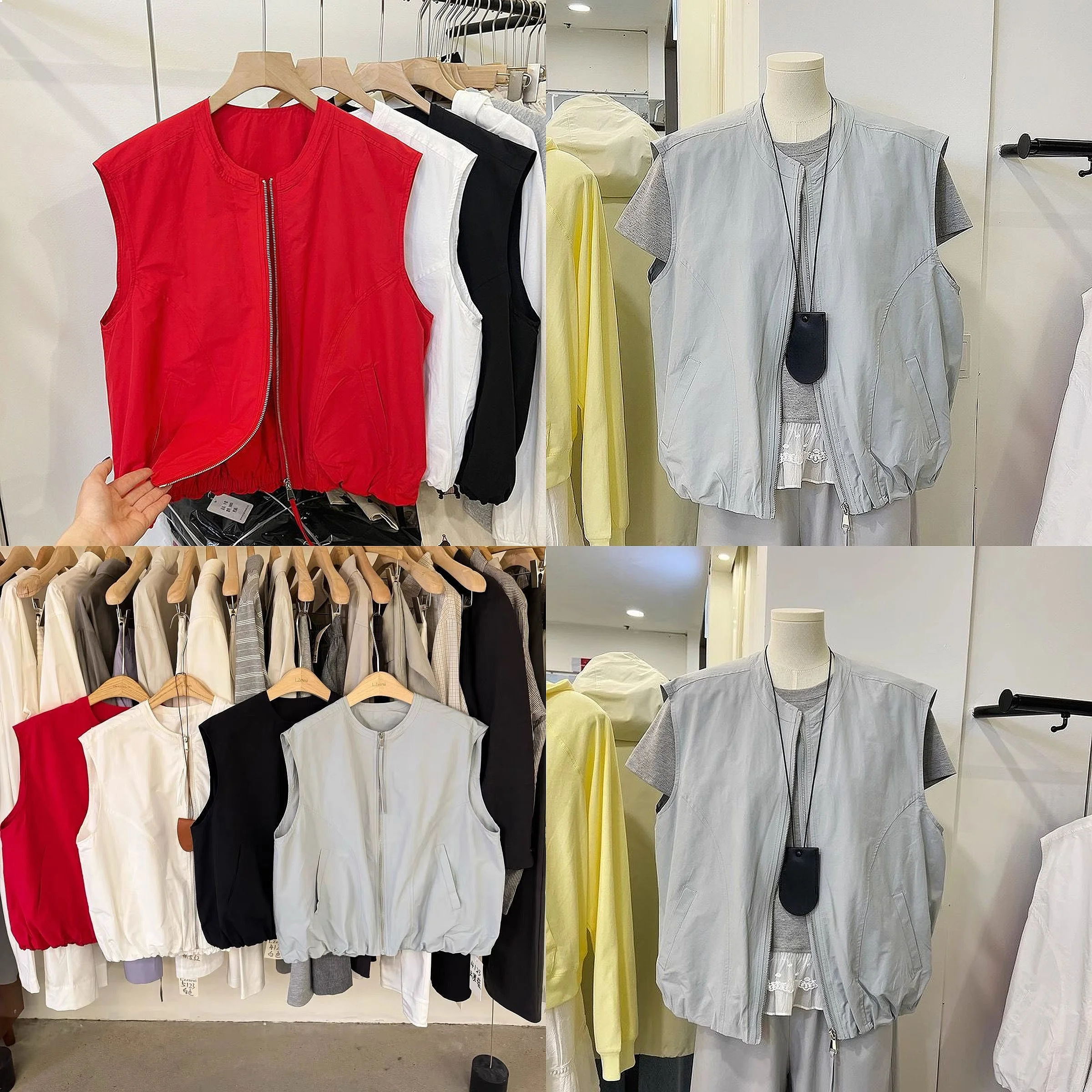 Casual Round Neck Zipper Vest Women's 2025 Spring And Autumn New Fashion Red Sleeveless Jacket Top
Casual Round Neck Zipper Vest Women's 2025 Spring And Autumn New Fashion Red Sleeveless Jacket Top