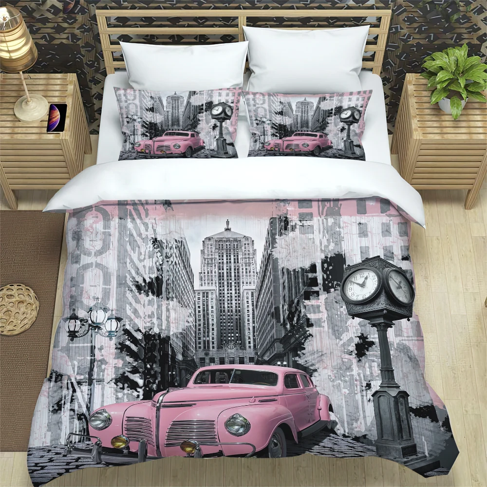 3pcs Bedding Set Classic Car Vintage Poster Home Textile Duvet Cover Pillow Case Boy Kid Teen Girl Bedding Covers Set
3pcs Bedding Set Classic Car Vintage Poster Home Textile Duvet Cover Pillow Case Boy Kid Teen Girl Bedding Covers Set