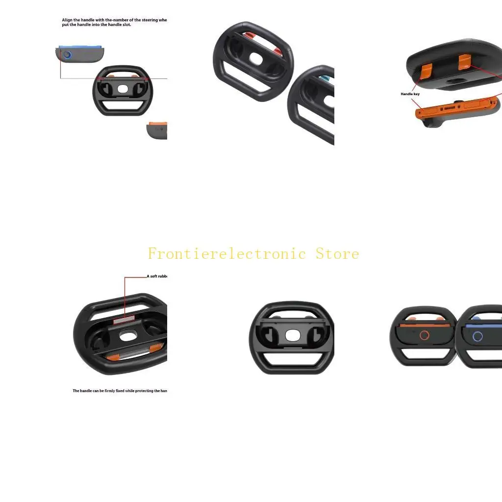 G8DB Racing Game Steering Wheel Controller Build with Not Slip Texture Small Racing Wheel Attachment for Console Gaming