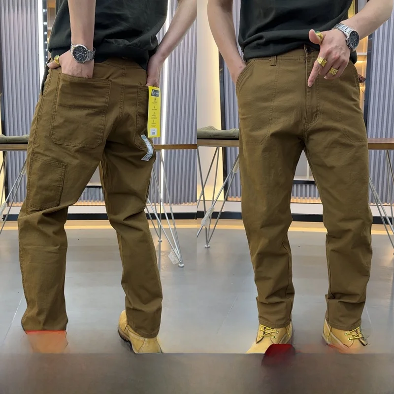 Washed Cotton Men's Casual Pants American Hard Core Heavy Duty Multi Pocket Gold Mining Leisure Trousers Breathable Straight Leg
Washed Cotton Men's Casual Pants American Hard Core Heavy Duty Multi Pocket Gold Mining Leisure Trousers Breathable Straight Leg