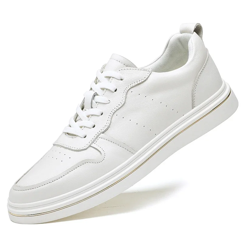 Fashion White Sneakers Men Shoes Genuine Leather Casual Shoes Comfortable Walking Flats
Fashion White Sneakers Men Shoes Genuine Leather Casual Shoes Comfortable Walking Flats