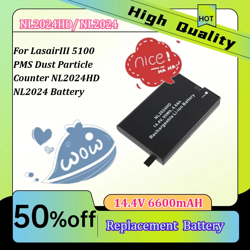 14.4V 6600mAH High quality For LasairIII 5100 PMS Dust Particle Counter NL2024HD NL2024 Battery
14.4V 6600mAH High quality For LasairIII 5100 PMS Dust Particle Counter NL2024HD NL2024 Battery