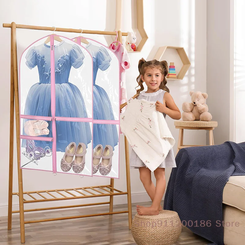 (SS)Dance Garment Bags, 40" Clear Dance Costume Bags With 3 Pockets, Kids Garment Bags For Hanging Clothes Suit For Travel
(SS)Dance Garment Bags, 40" Clear Dance Costume Bags With 3 Pockets, Kids Garment Bags For Hanging Clothes Suit For Travel