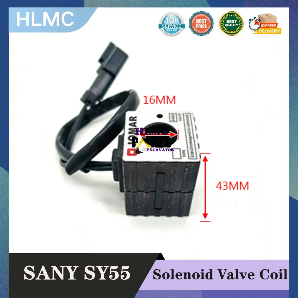 Construction Machinery Parts for Sany SY55 60 65 70 75C-8-9-10 Oil Source Control Pilot Solenoid Valve Coil Valve Core
Construction Machinery Parts for Sany SY55 60 65 70 75C-8-9-10 Oil Source Control Pilot Solenoid Valve Coil Valve Core