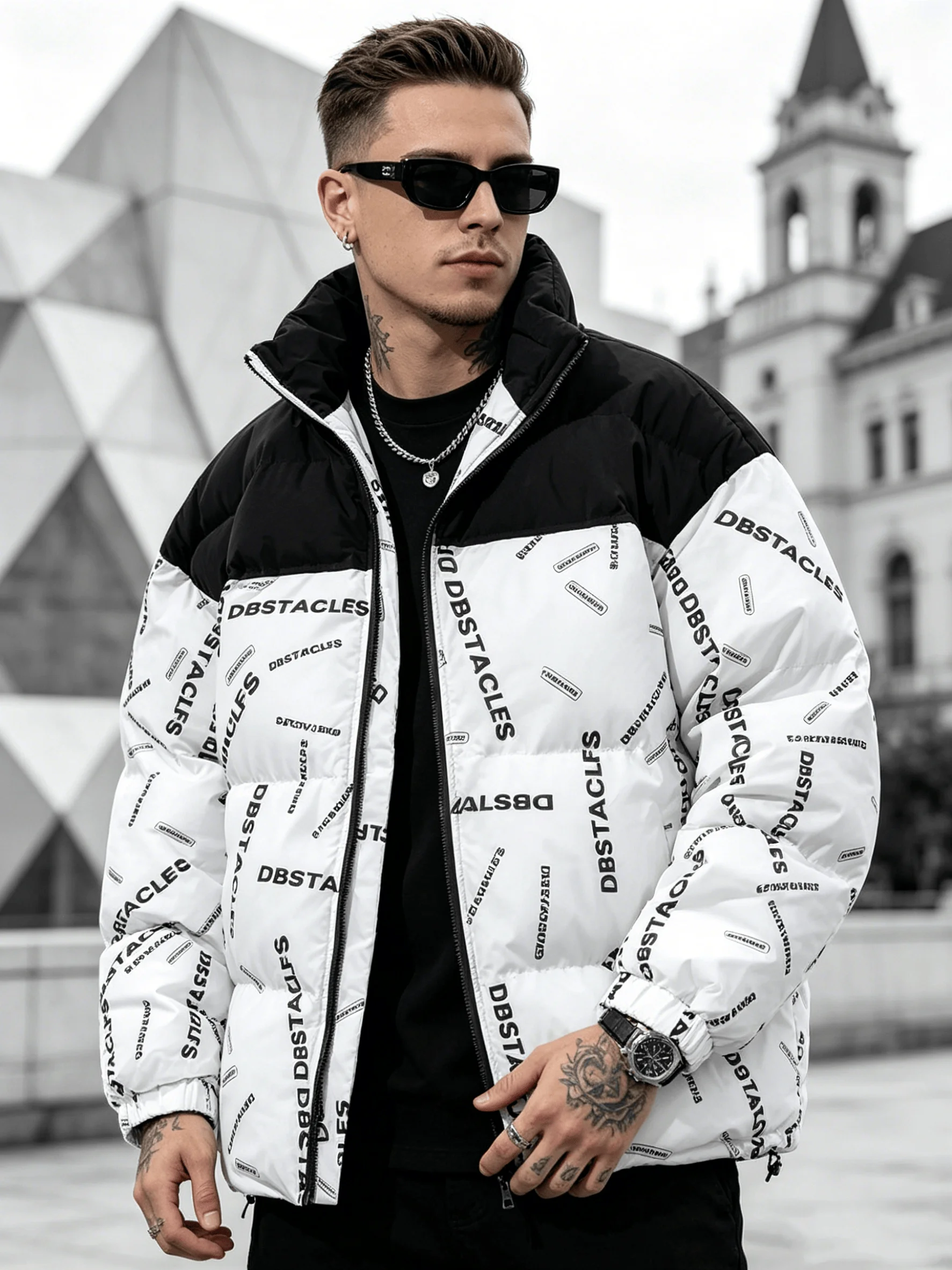 Men's Color-blocked Casual Cotton-padded Jacket, Men's Fleece-lined and Thickened Casual Cotton-padded, Warm, Comfortable, Soft
Men's Color-blocked Casual Cotton-padded Jacket, Men's Fleece-lined and Thickened Casual Cotton-padded, Warm, Comfortable, Soft