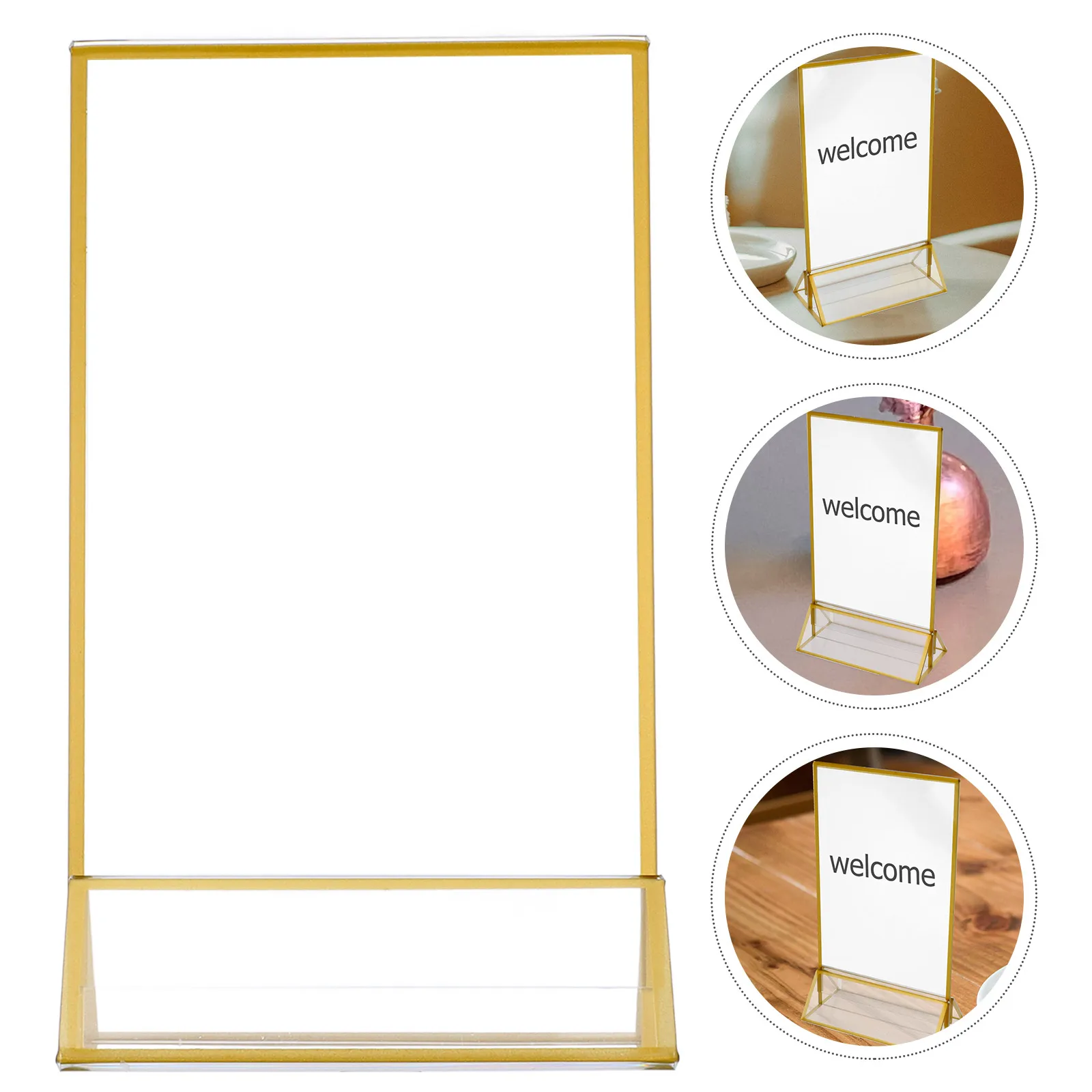 2 Pcs Acrylic Desk Clear Paper Stand Picture Frame Easel for Sign Holder Table Photo
2 Pcs Acrylic Desk Clear Paper Stand Picture Frame Easel for Sign Holder Table Photo