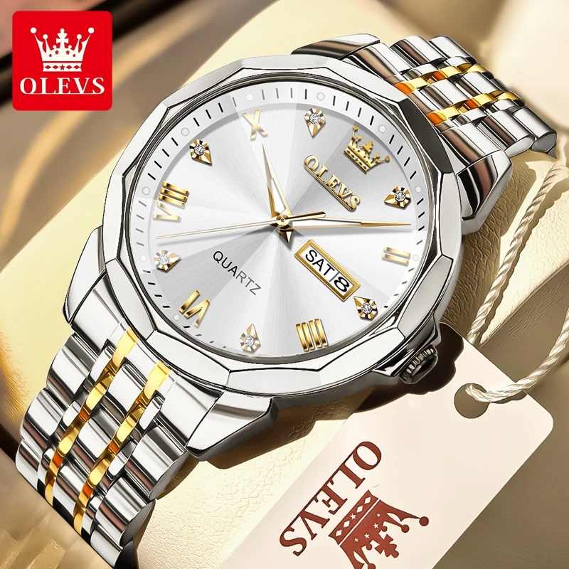 OLEVS 9931 Men Watch Luxury Brand Quartz Watch Fashion Original Rhombus Mirror Waterproof Luminous Men Sports Watch Reloj Hombre
OLEVS 9931 Men Watch Luxury Brand Quartz Watch Fashion Original Rhombus Mirror Waterproof Luminous Men Sports Watch Reloj Hombre