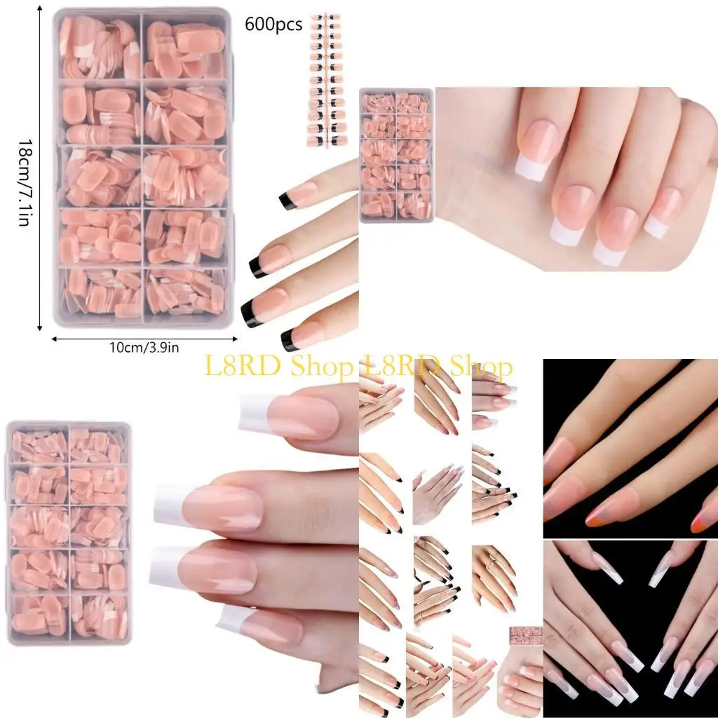 L8RD 600x Full Cover on Artificial Nails French Tip False Nails Press On Ballerinas False Nails for Woman
L8RD 600x Full Cover on Artificial Nails French Tip False Nails Press On Ballerinas False Nails for Woman