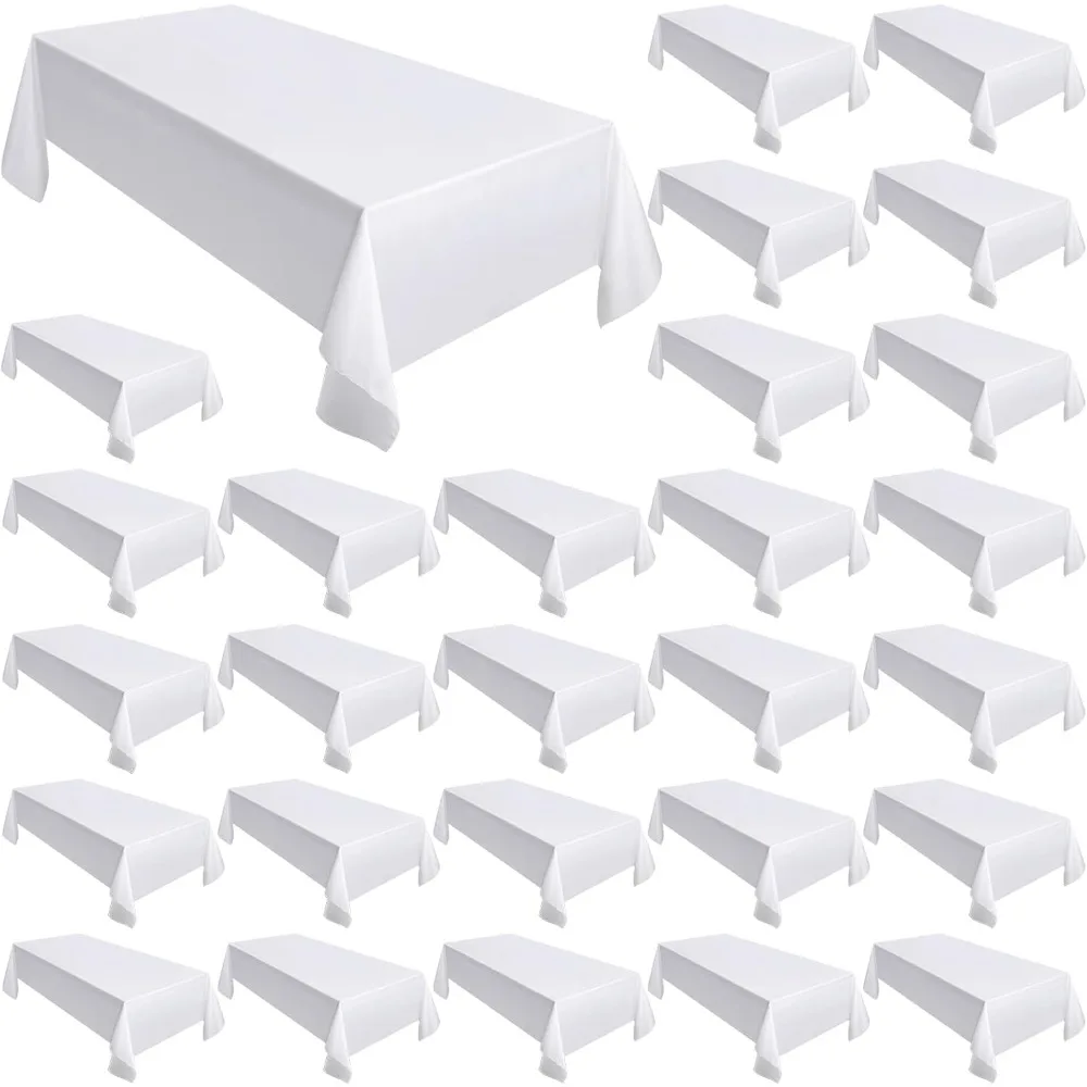Moukeren 30-Piece Rectangular Polyester Tablecloths, 58x102 Inches, Washable and Reusable for 6-Foot Tables
Moukeren 30-Piece Rectangular Polyester Tablecloths, 58x102 Inches, Washable and Reusable for 6-Foot Tables