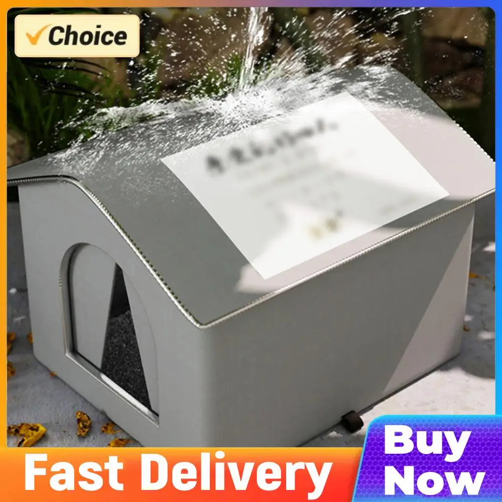 Feral Cat Shelter Weatherproof Feral Cat House Stray Cat Condo for Winter Wild Animal Tent Bed
Feral Cat Shelter Weatherproof Feral Cat House Stray Cat Condo for Winter Wild Animal Tent Bed