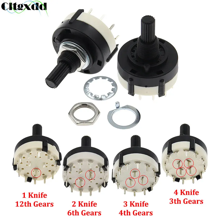 Cltgxdd 1pcs RS26 Band Gear Rotary Switch 1 2 3 4 Pole 12/6/4/3 Position Selectable PCB Plug-in Board Adjustable Switch
Cltgxdd 1pcs RS26 Band Gear Rotary Switch 1 2 3 4 Pole 12/6/4/3 Position Selectable PCB Plug-in Board Adjustable Switch