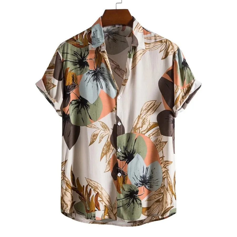 Hawaiian shirt men's fashionable simple pattern 3D printed shirt men's beach vacation oversized men's short sleeved shirt
Hawaiian shirt men's fashionable simple pattern 3D printed shirt men's beach vacation oversized men's short sleeved shirt